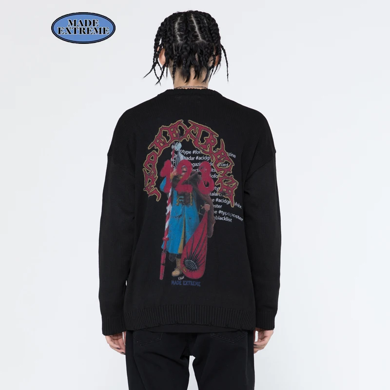 BLACKAIR Vintage sweater knitted sweater men harajuku sweater men clothing designers mens pullover Abstract Pattern
BLACKAIR Vintage sweater knitted sweater men harajuku sweater men clothing designers mens pullover Abstract Pattern