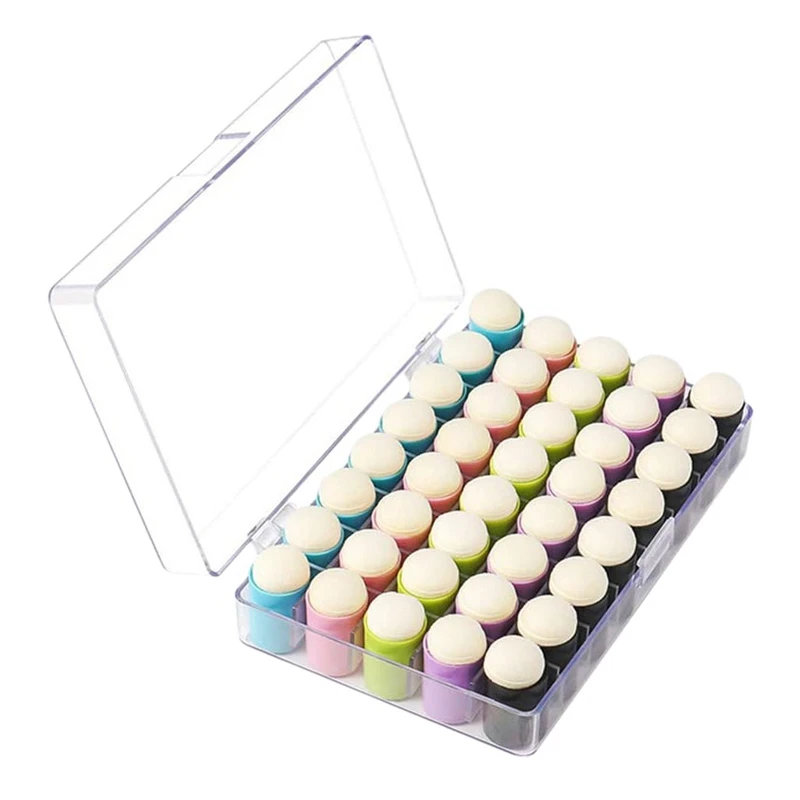 40 Pcs Finger Sponge Daubers Finger Painting Sponge Craft Drawing Sponge Dauber Set For Painting Art Ink Crafts Card
40 Pcs Finger Sponge Daubers Finger Painting Sponge Craft Drawing Sponge Dauber Set For Painting Art Ink Crafts Card