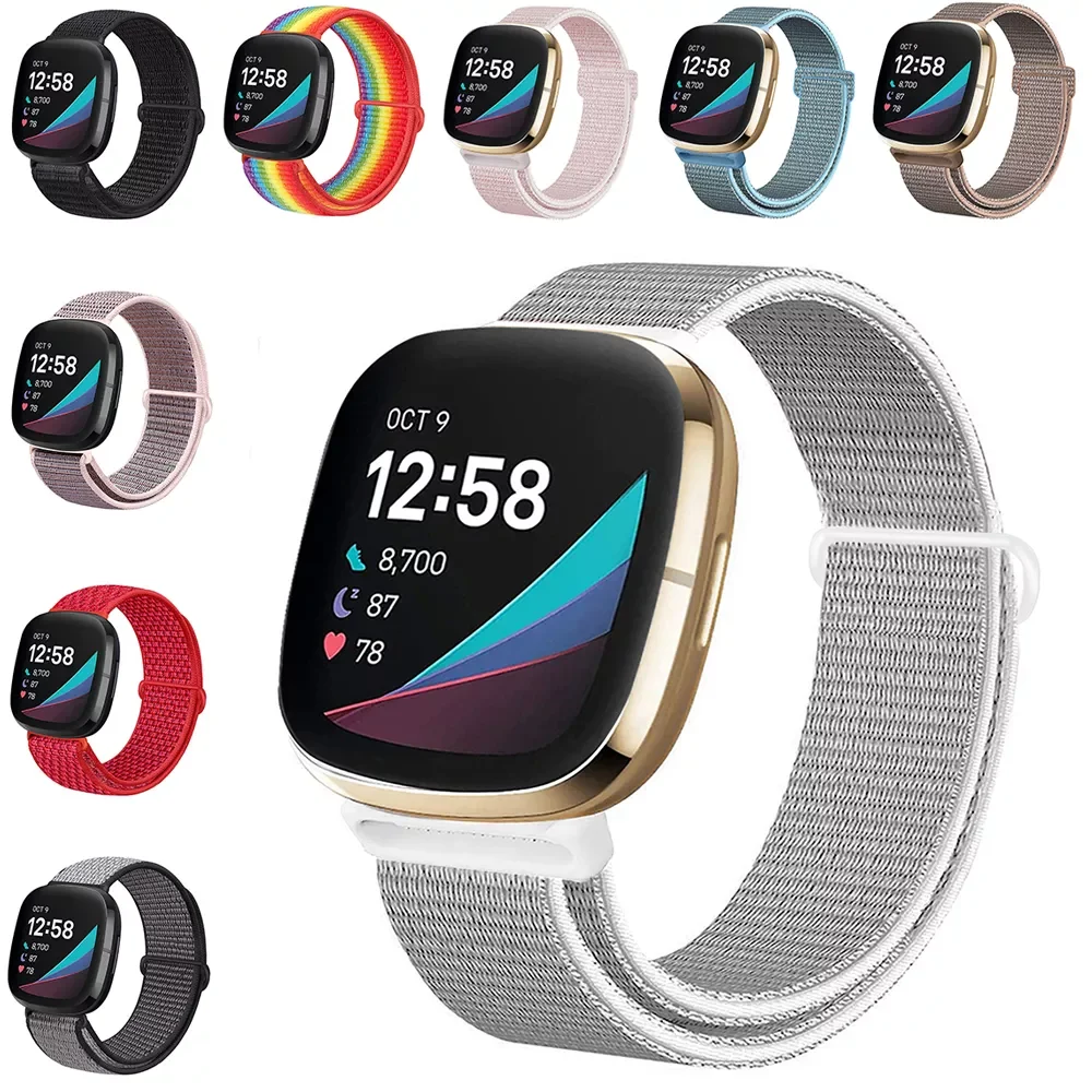 Nylon Band for Fitbit Versa 3 Smart Watch Women Men Soft Adjustable Breathable Sport Bracelet Wristband for Fitbit Sense Strap
Nylon Band for Fitbit Versa 3 Smart Watch Women Men Soft Adjustable Breathable Sport Bracelet Wristband for Fitbit Sense Strap