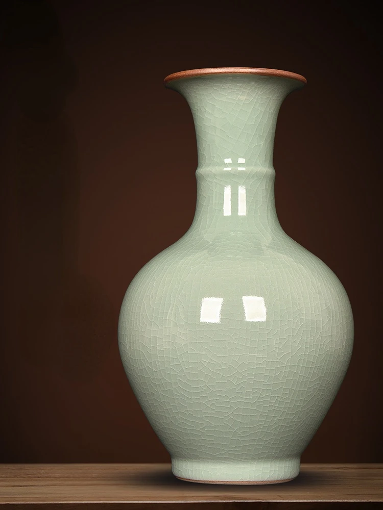 Jingdezhen Ceramics Celadon Vases Chinese Style Living Room TV Cabinet Flower Arrangement Decoration Porcelain Bottle Ornaments
Jingdezhen Ceramics Celadon Vases Chinese Style Living Room TV Cabinet Flower Arrangement Decoration Porcelain Bottle Ornaments