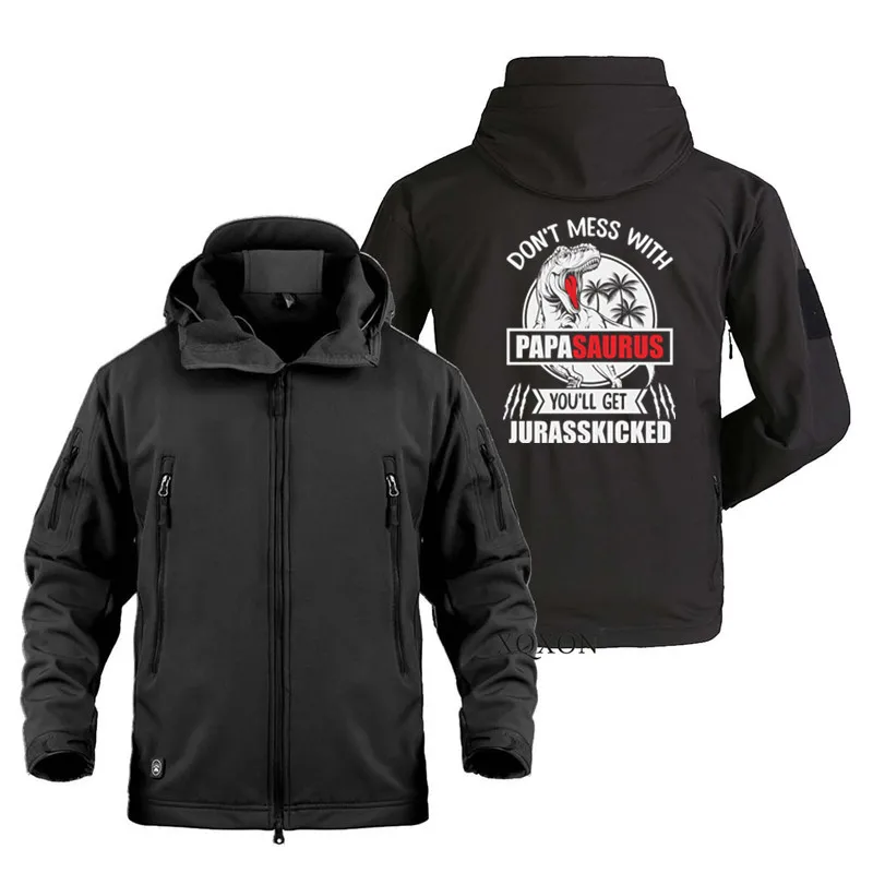 Funny Don't Mess with Papasaurus You'll Get Jurasskicked Man Coat Jackets Military Outdoor Waterproof SoftShell Jackets for Men
Funny Don't Mess with Papasaurus You'll Get Jurasskicked Man Coat Jackets Military Outdoor Waterproof SoftShell Jackets for Men