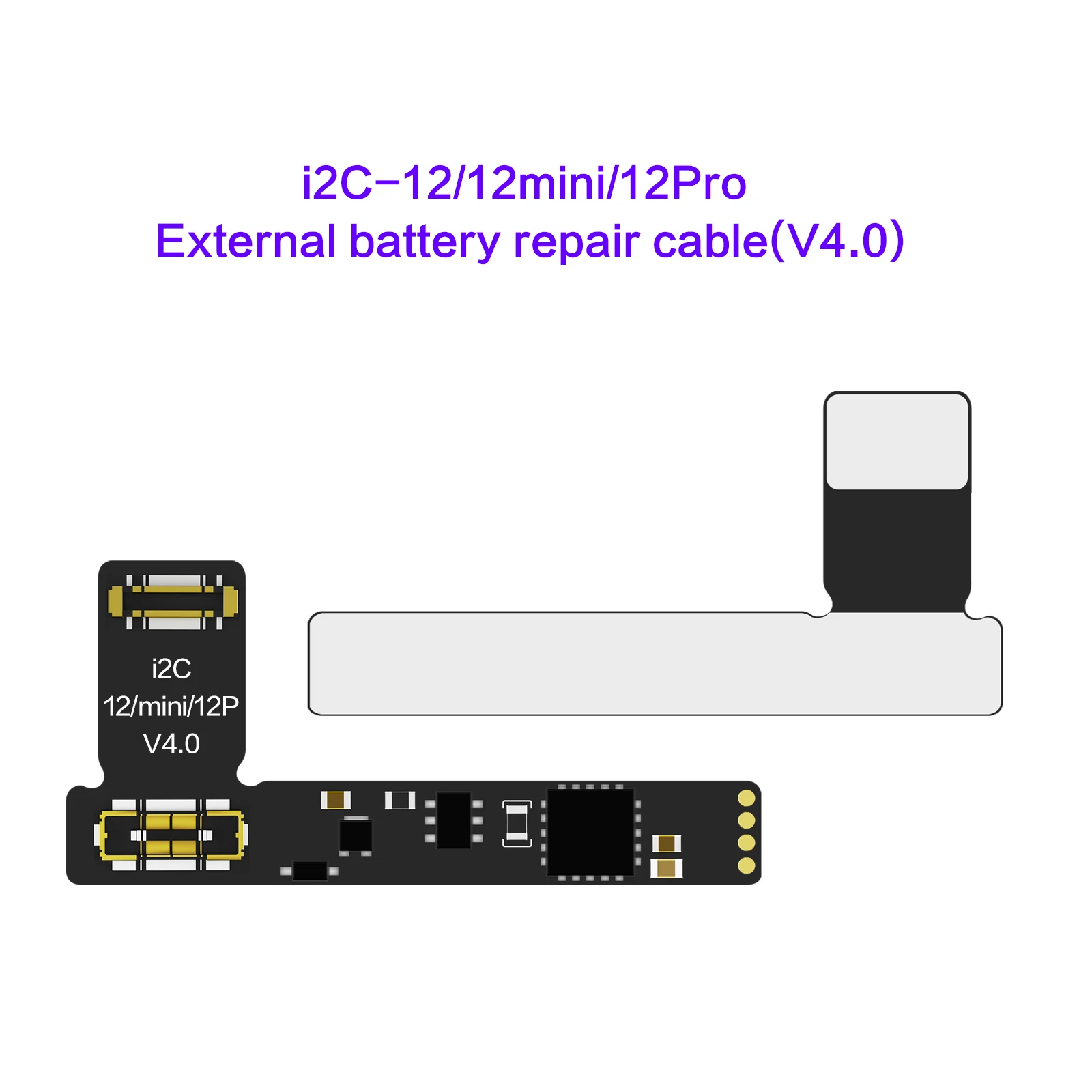 i2C iPhone 12Mini External Battery Cable Apply for KC01 Battery Repair Device Activation Modification of the Number Of Cycles
i2C iPhone 12Mini External Battery Cable Apply for KC01 Battery Repair Device Activation Modification of the Number Of Cycles