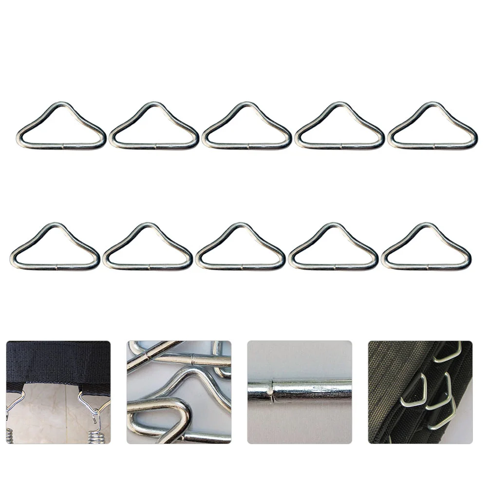 30 Pcs Trampoline Jumping Bed Bungee Bed Mesh Cloth Buckle Triangle Ring Parts
30 Pcs Trampoline Jumping Bed Bungee Bed Mesh Cloth Buckle Triangle Ring Parts