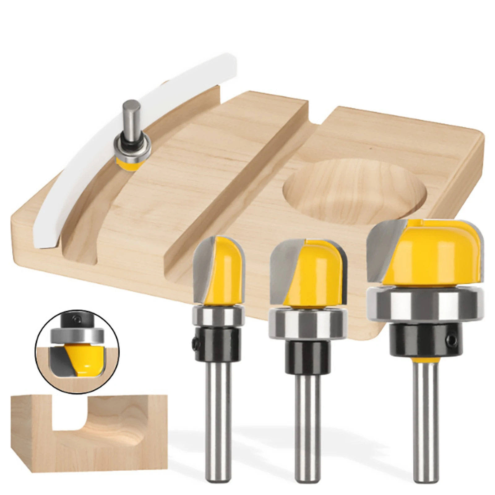 8mm Handle 1-1/8 3/4 Diameter Bowl Tray Router Drill Head And Round Head Milling Cutter With Woodworking
8mm Handle 1-1/8 3/4 Diameter Bowl Tray Router Drill Head And Round Head Milling Cutter With Woodworking