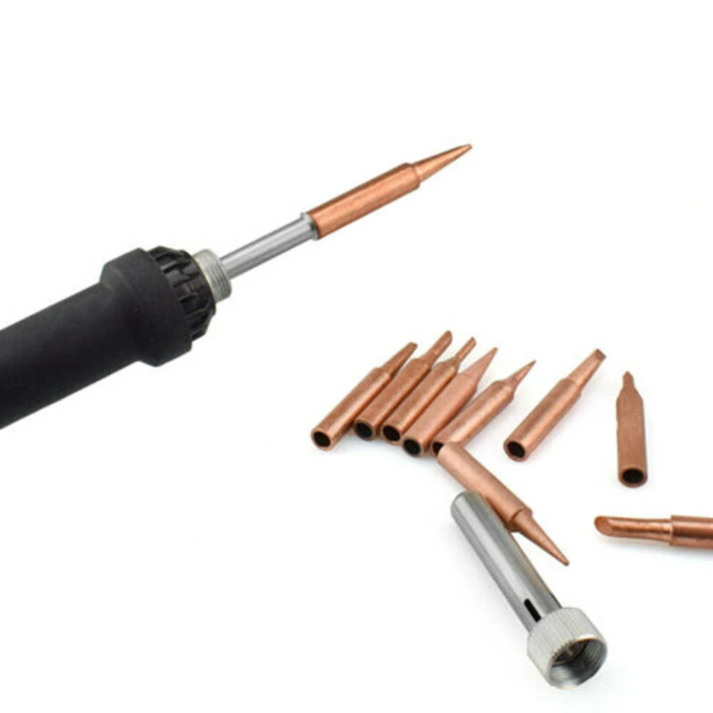 10pcs I+B+K+1.2D+2C+3C Soldering Tip 900M-T K+4C+2.4D+1.6D+3.2D Pure Copper Electric Iron Head Series Solder Tool
10pcs I+B+K+1.2D+2C+3C Soldering Tip 900M-T K+4C+2.4D+1.6D+3.2D Pure Copper Electric Iron Head Series Solder Tool