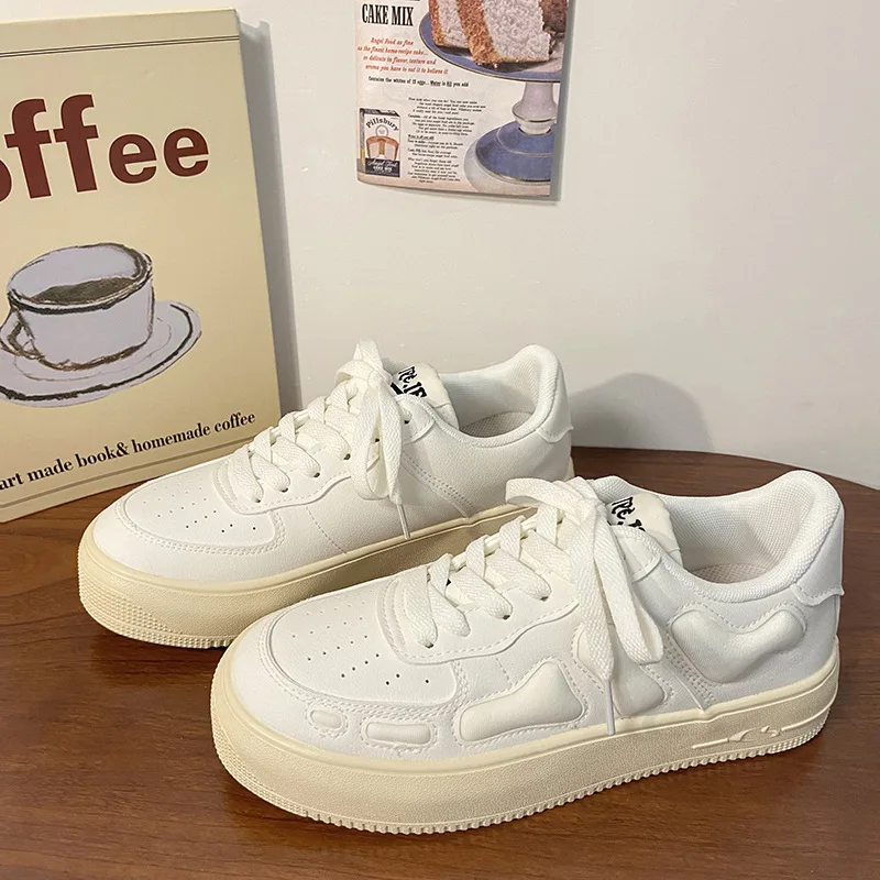 Leather White Shoes Women's Spring 2022 Women's Vulcanized Shoes Thick-soled Women's Shoes Casual Heightening Sneakers Women
Leather White Shoes Women's Spring 2022 Women's Vulcanized Shoes Thick-soled Women's Shoes Casual Heightening Sneakers Women