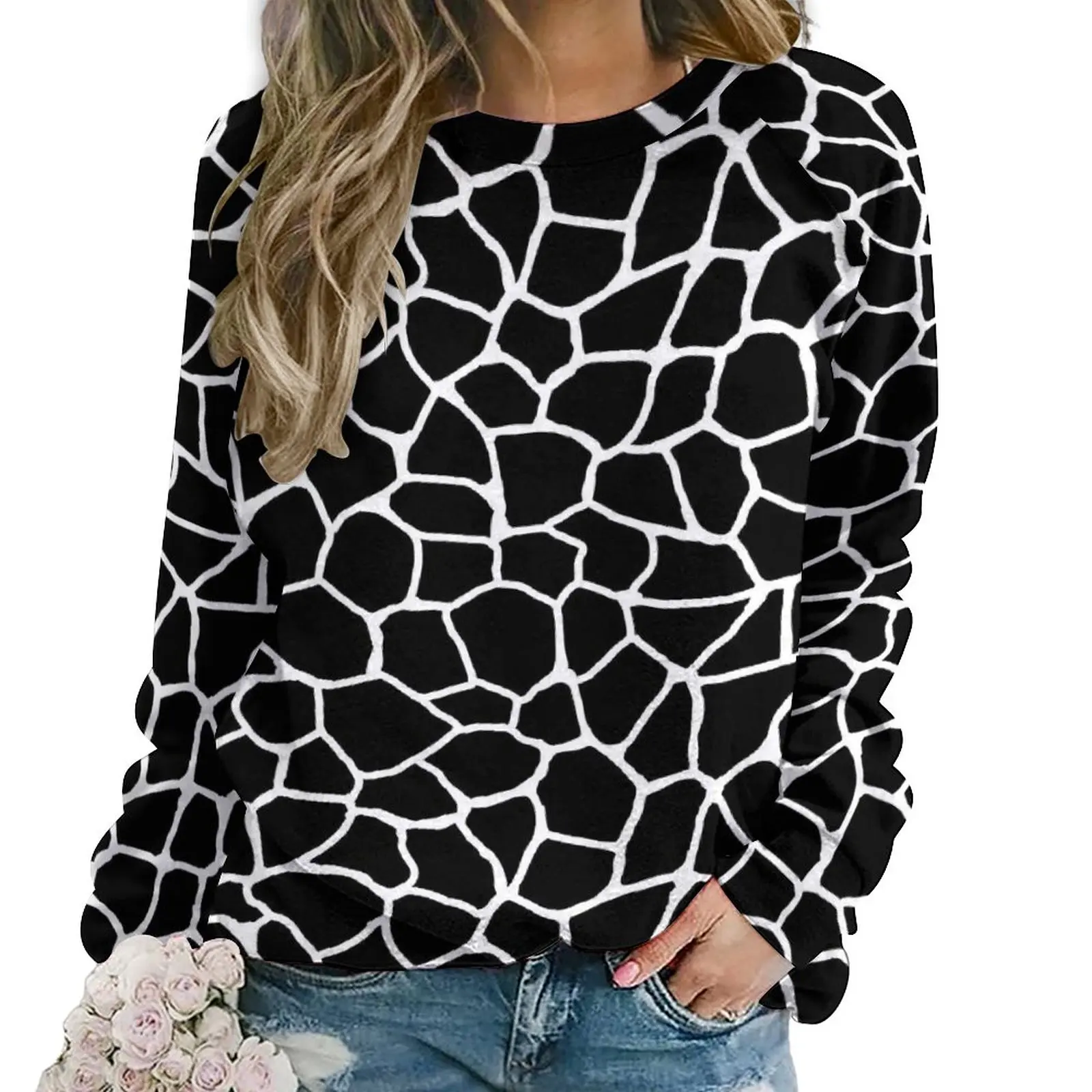 Giraffe Print Hoodies Women Long Sleeve Black and White Animal Aesthetic Casual Hoodie New Harajuku Oversized Sweatshirts
Giraffe Print Hoodies Women Long Sleeve Black and White Animal Aesthetic Casual Hoodie New Harajuku Oversized Sweatshirts