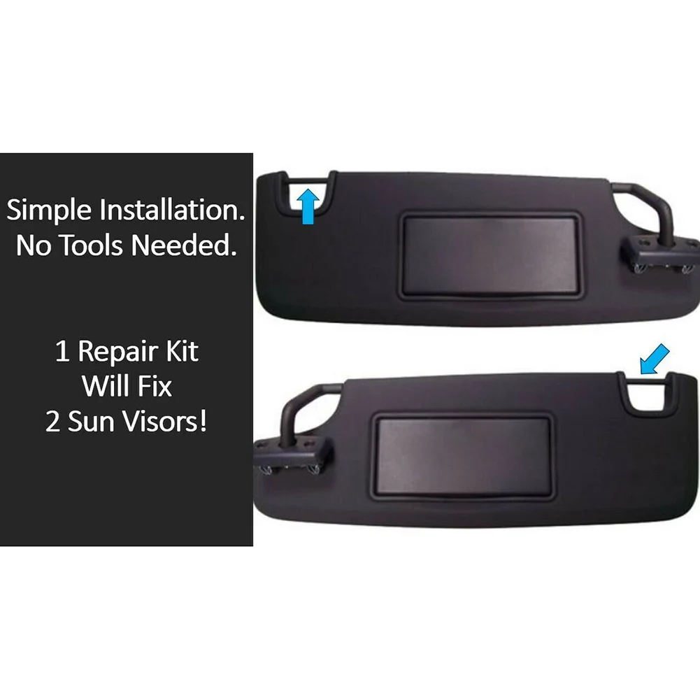 For Jeep Wrangler JK JKU Sun Visor Repair Kit Left & Right Side Sunvisor Car Accessories 2 Plastic Bushings + Applicator Gel
For Jeep Wrangler JK JKU Sun Visor Repair Kit Left & Right Side Sunvisor Car Accessories 2 Plastic Bushings + Applicator Gel