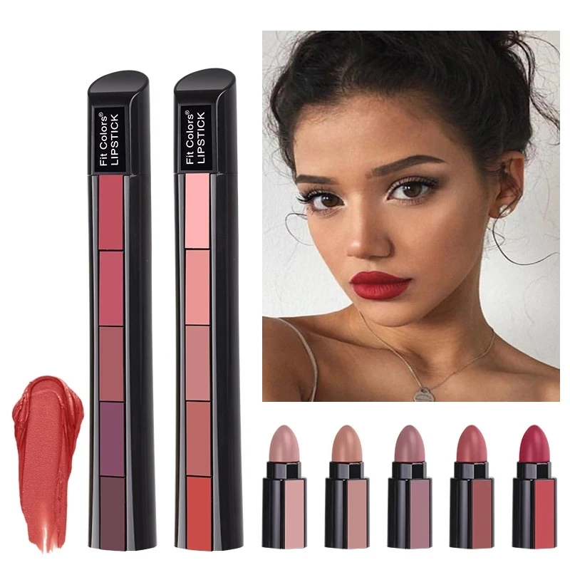 5 in 1 Lipstick Set Lightweight Matte Velvet Long Lasting Combination Lipstick Nourish Moisturizing Professional Lip Makeup Gift
5 in 1 Lipstick Set Lightweight Matte Velvet Long Lasting Combination Lipstick Nourish Moisturizing Professional Lip Makeup Gift