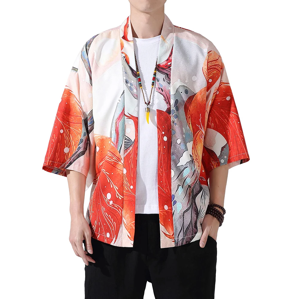 Men And Women Harajuku Japanese Kimono Haki Weaving Cardigan Traditional Samurai Print Harajuku Kimono Yukata Clothing
Men And Women Harajuku Japanese Kimono Haki Weaving Cardigan Traditional Samurai Print Harajuku Kimono Yukata Clothing