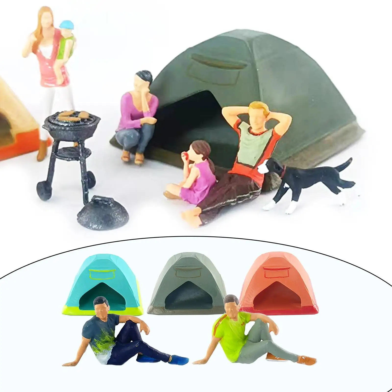 Tiny People Figurines 1:64 Scale Model Trains People Figures Tiny People Camping for Miniature Scenes
Tiny People Figurines 1:64 Scale Model Trains People Figures Tiny People Camping for Miniature Scenes