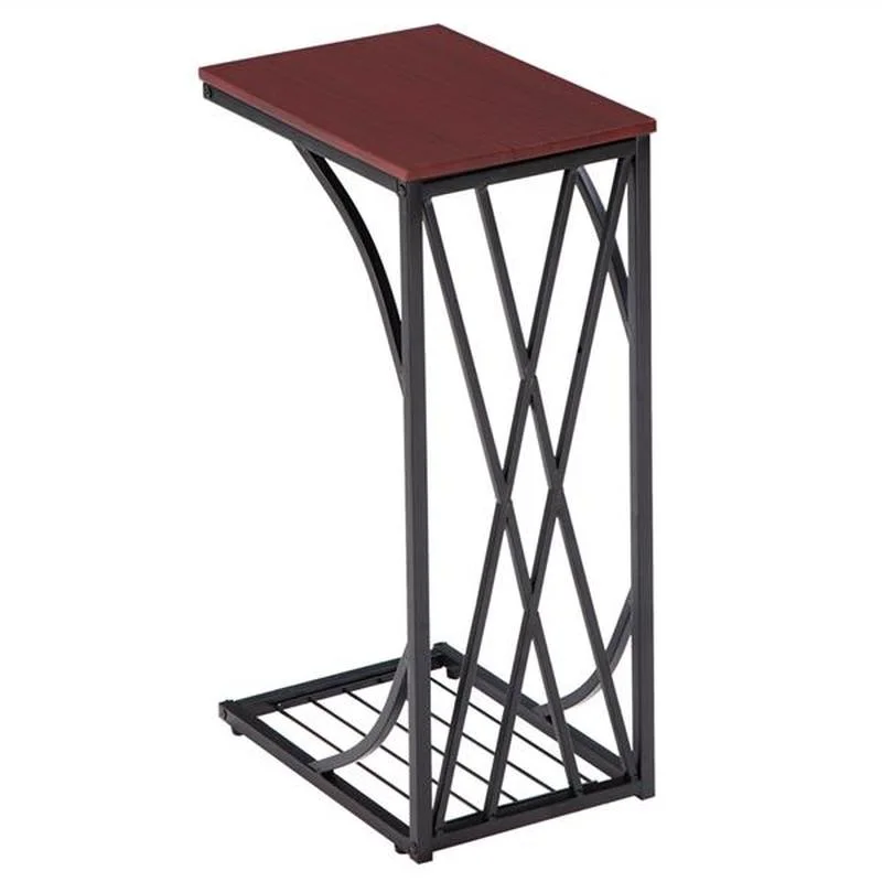 (30.5 X 21 X 54)cm Sofa Table / Coffee Table C-type Table Cross Line Brown Desktop
(30.5 X 21 X 54)cm Sofa Table / Coffee Table C-type Table Cross Line Brown Desktop