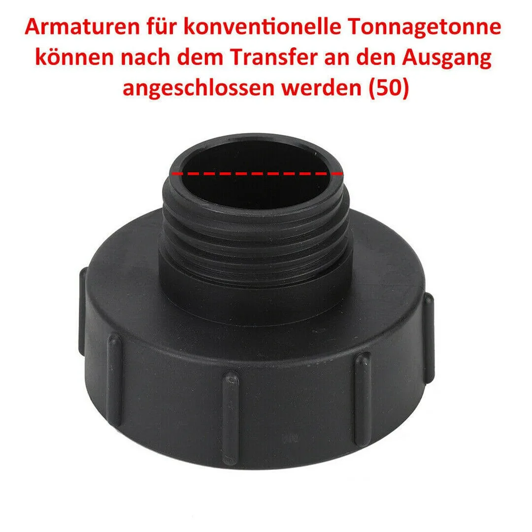 1 Inch External Thread/Fine Pitch Connection IBC Tank Adapter S60x6 55 / 60mm Black Connecting Hose Fitting Tool
1 Inch External Thread/Fine Pitch Connection IBC Tank Adapter S60x6 55 / 60mm Black Connecting Hose Fitting Tool