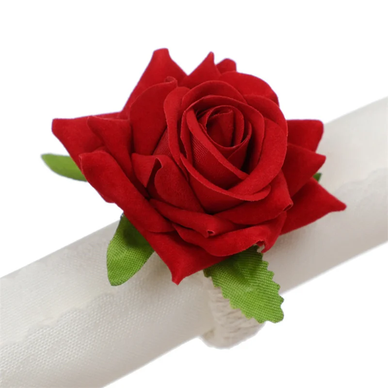 Artificial Flower Napkin Rings Faux Rose Hemp Rope Weave Napkin Ring Serviette Buckles Holder Table Decoration Wedding Valentine 
Artificial Flower Napkin Rings Faux Rose Hemp Rope Weave Napkin Ring Serviette Buckles Holder Table Decoration Wedding Valentine