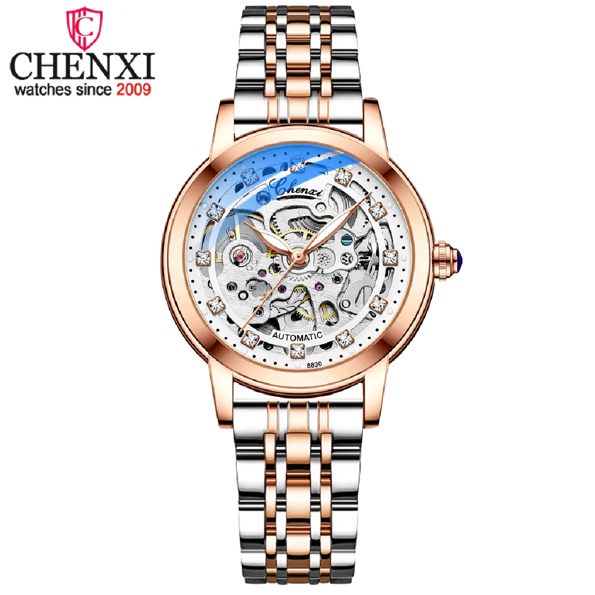 CHENXI Women Automatic Mechanical Watch Top Brand Luxury Stainless Steel Waterproof Wrist Watch Ladies Skeleton Tourbillon Clock
CHENXI Women Automatic Mechanical Watch Top Brand Luxury Stainless Steel Waterproof Wrist Watch Ladies Skeleton Tourbillon Clock