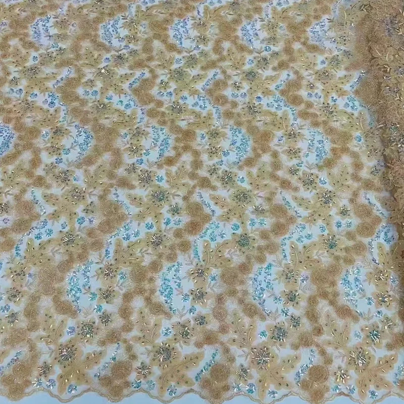 Nigerian Lace Fabric 2022 High Quality Lace With Sequins lace fabric High-quality cloth for Women Wedding Dress Evenning Party
Nigerian Lace Fabric 2022 High Quality Lace With Sequins lace fabric High-quality cloth for Women Wedding Dress Evenning Party