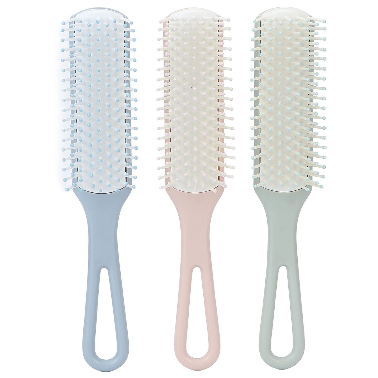 3pcs Hair Brush Comb Set Easy Detangling Different Color Comfortable Handle Hair Styling Tool Kit
3pcs Hair Brush Comb Set Easy Detangling Different Color Comfortable Handle Hair Styling Tool Kit