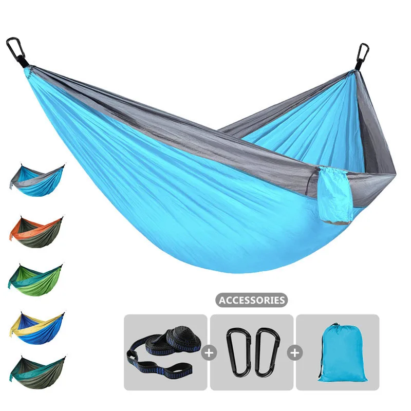 320x200cm Large Size Camping Hammock with Tree Straps 2-3 Person Lightweight Parachute Hammock for Travel Beach Backyard Patio
320x200cm Large Size Camping Hammock with Tree Straps 2-3 Person Lightweight Parachute Hammock for Travel Beach Backyard Patio