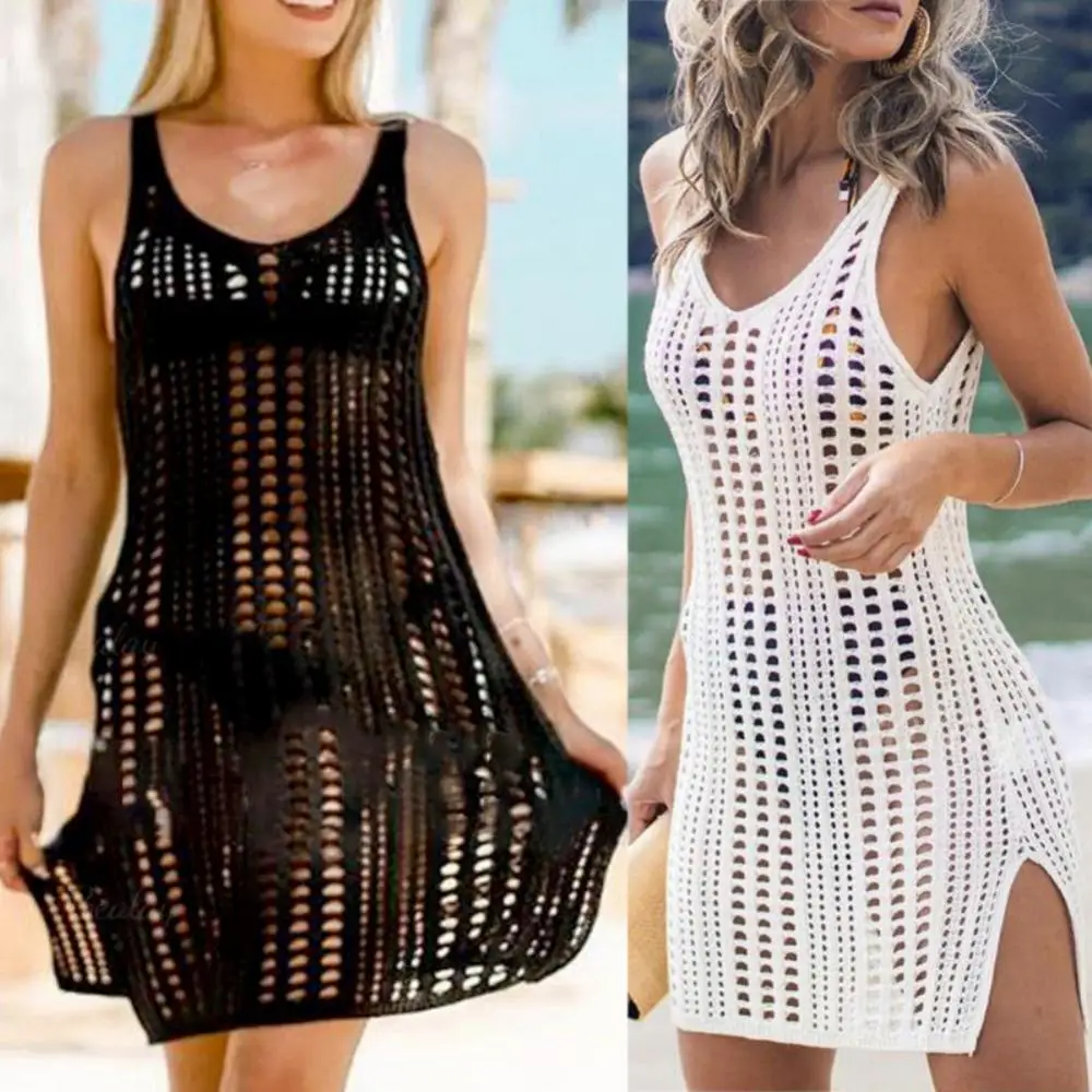 Sexy Women Cover Up Bikini Vrouwen Badpak Knit Hollow Out Anti UV Cover Up Swimwear Mesh Beach Dress Women's Clothing Swimwear
Sexy Women Cover Up Bikini Vrouwen Badpak Knit Hollow Out Anti UV Cover Up Swimwear Mesh Beach Dress Women's Clothing Swimwear