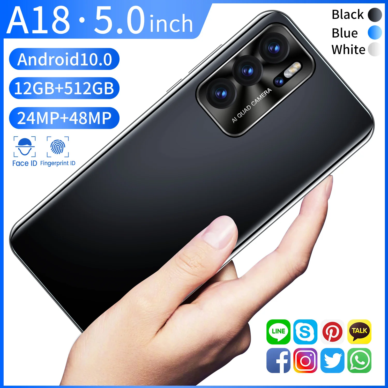 A18 смартфон с 5,5-дюймовым дисплеем, ОЗУ 64 ГБ, ПЗУ 5,0 ГБ, 128 мАч, 24 + 48 Мп
A18 смартфон с 5,5-дюймовым дисплеем, ОЗУ 64 ГБ, ПЗУ 5,0 ГБ, 128 мАч, 24 + 48 Мп