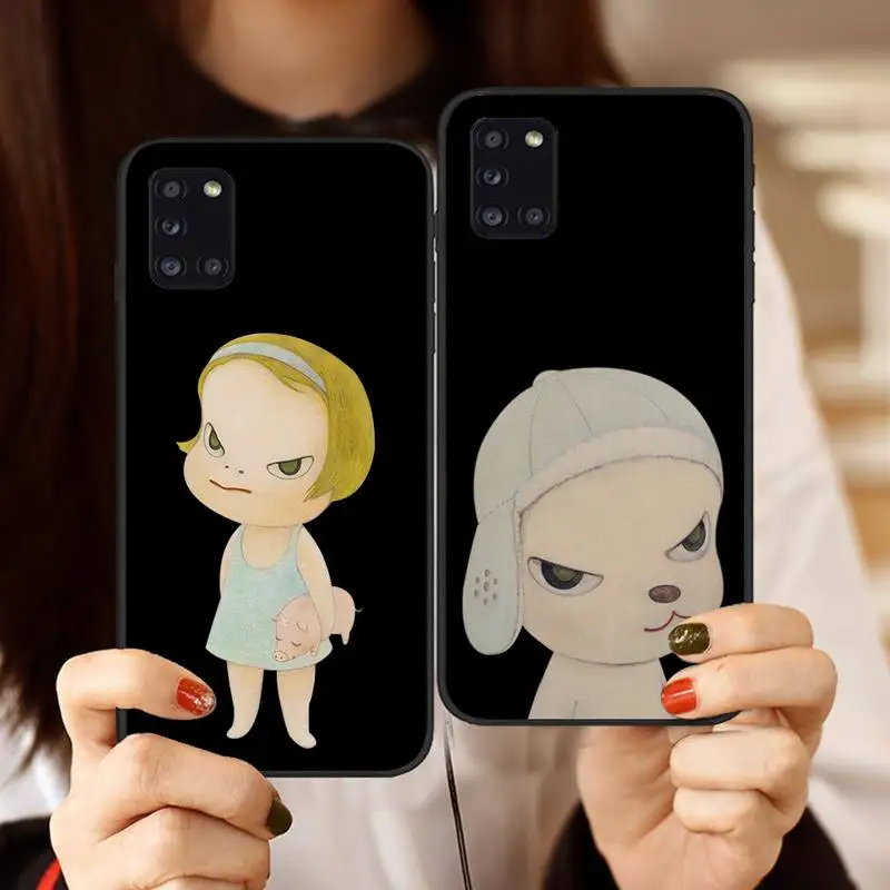 Yoshitomo Nara Cartoon Art Phone Case Black Color For Samsung s21 ultra s20 fe s10 a52 a32 a12 a72 a71 Note 20 10 Plus Cover
Yoshitomo Nara Cartoon Art Phone Case Black Color For Samsung s21 ultra s20 fe s10 a52 a32 a12 a72 a71 Note 20 10 Plus Cover