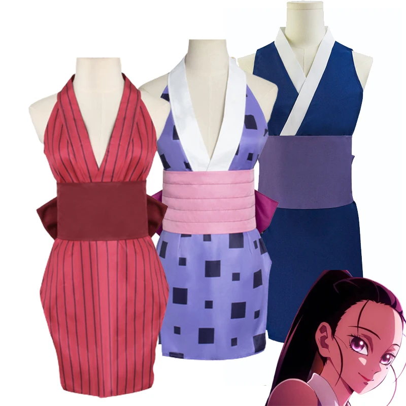 Demon Slayer Cosplay Costume Suma Hinatsuru Makio Kimetsu No Yaiba Kimono Uniform Sexy Women Dress Uzui Wife Halloween Suit
Demon Slayer Cosplay Costume Suma Hinatsuru Makio Kimetsu No Yaiba Kimono Uniform Sexy Women Dress Uzui Wife Halloween Suit