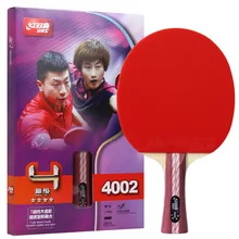 DHS 4 Four Star Table Tennis Racquet H4002 Horizontal Plate H4006 Direct Racquet Double sided Reverse Adhesive Long Adhesive