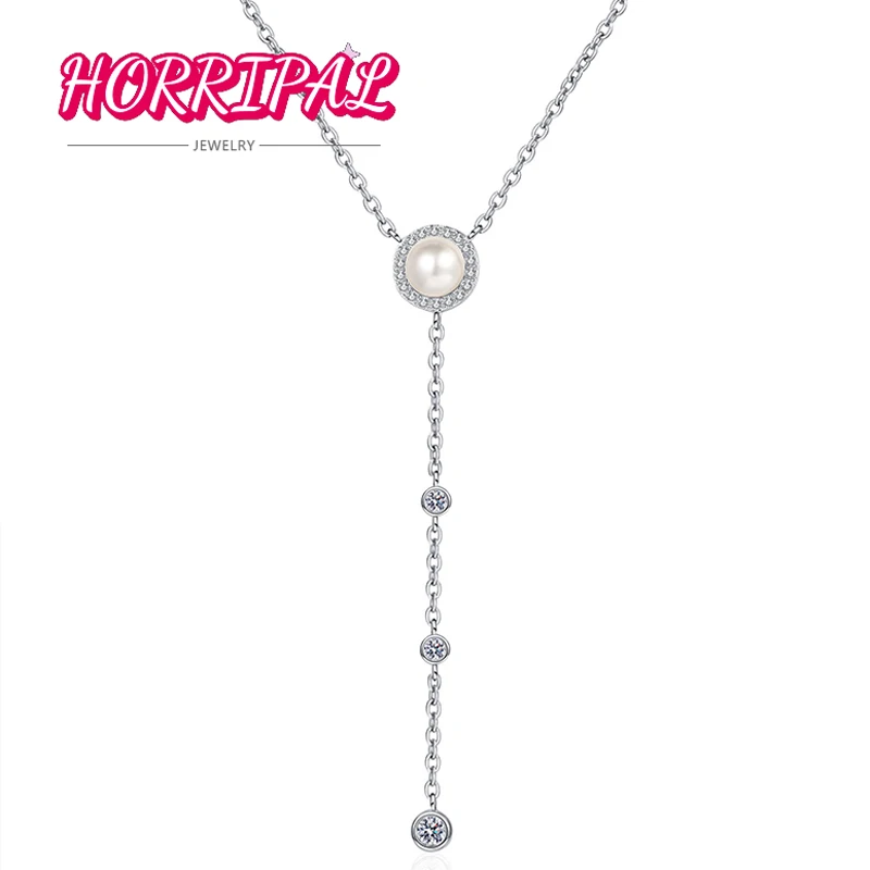 HORRIPAL DVVS1 Moissanite Pearl Necklace S925 Sterling Silver Pearl Series Anniversary Choker Gift for Girl Pass Tester with GRA
HORRIPAL DVVS1 Moissanite Pearl Necklace S925 Sterling Silver Pearl Series Anniversary Choker Gift for Girl Pass Tester with GRA