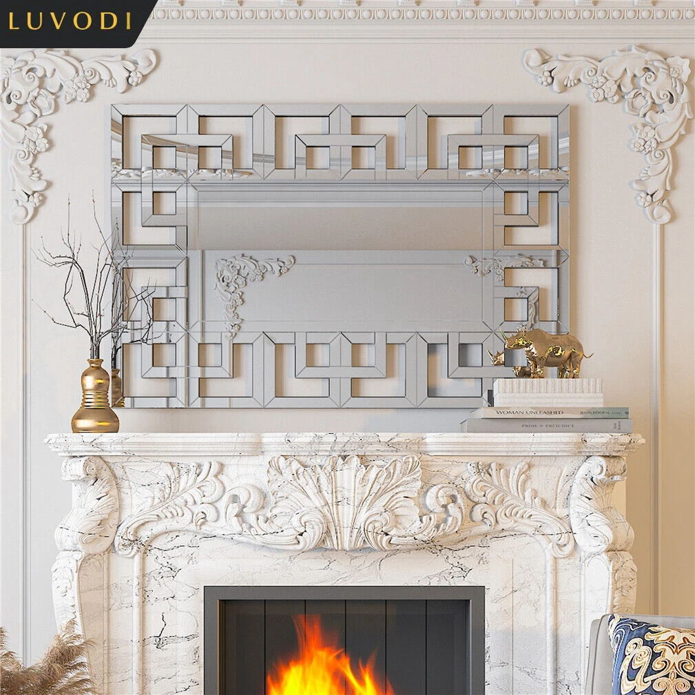 LUVODI Frameless Wall Decorative Mirror Silver Polished Hollow-out Mirrors for Wall Decoration
LUVODI Frameless Wall Decorative Mirror Silver Polished Hollow-out Mirrors for Wall Decoration