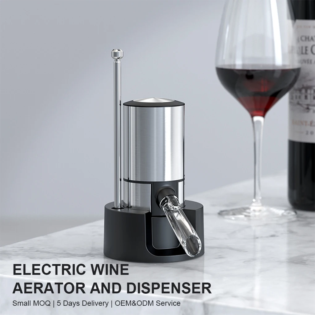 Electric Wine Dispenser Kitchen Decanting Pourer Button Control Battery Operated Stainless Steel Pipe Detachable Aerator
Electric Wine Dispenser Kitchen Decanting Pourer Button Control Battery Operated Stainless Steel Pipe Detachable Aerator