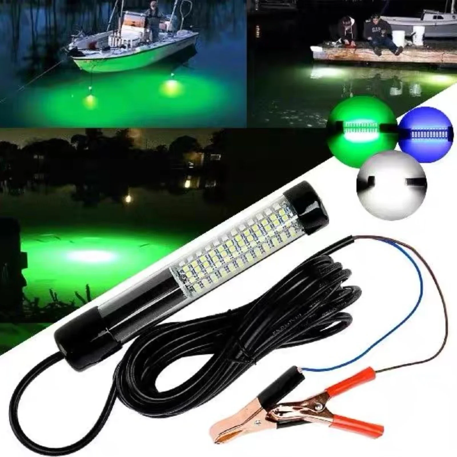 Waterproof Underwater Fishing Light LED Night Fishing Lure Bait Fish Finder Lamp Super Bright Submersible Fishing Boat Light
Waterproof Underwater Fishing Light LED Night Fishing Lure Bait Fish Finder Lamp Super Bright Submersible Fishing Boat Light