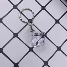 New Ice cube keychain Key Chains Key Rings Alloy Charms Gifts Wholesalee