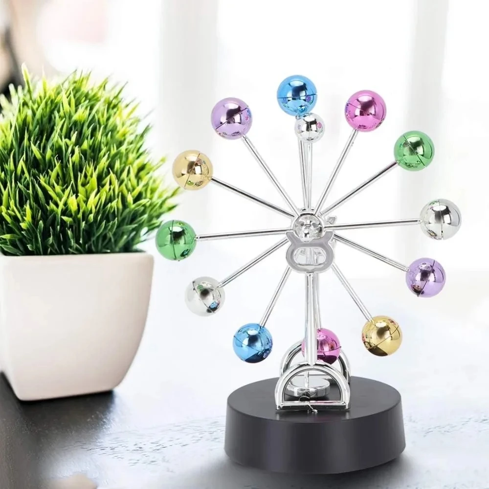 New Miniatures Ferris Wheel Perpetual Motion Newton Pendulum Eternal Celestial Model Newton Cradle Magnetic Ornaments Home Decor
New Miniatures Ferris Wheel Perpetual Motion Newton Pendulum Eternal Celestial Model Newton Cradle Magnetic Ornaments Home Decor