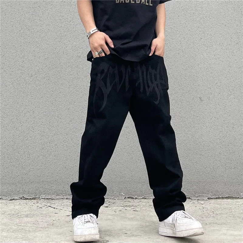 Black Straight Jeans Hip Hop Streetwear Mens Embroidery Printed Trouser Retro Large Size Man Jeans Pants 2022 Vaqueros De Hombre
Black Straight Jeans Hip Hop Streetwear Mens Embroidery Printed Trouser Retro Large Size Man Jeans Pants 2022 Vaqueros De Hombre