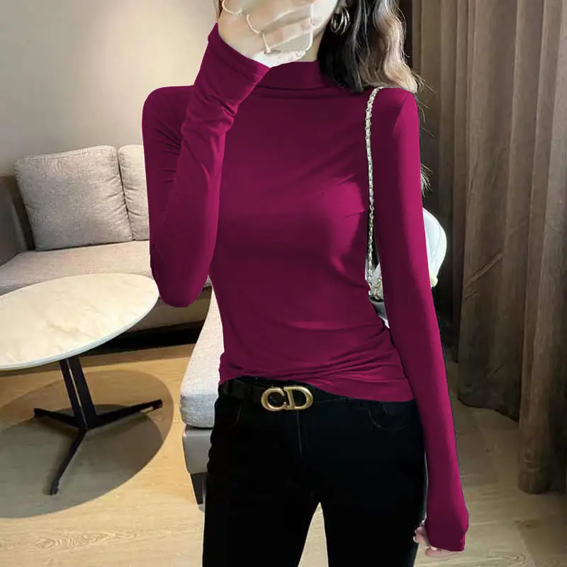 2023 New O Neck Polyester T Shirt Woman Autumn Fashion Long Sleeve Shirt Women's T-shirt Loose Korean Style Women Shirts #3120
2023 New O Neck Polyester T Shirt Woman Autumn Fashion Long Sleeve Shirt Women's T-shirt Loose Korean Style Women Shirts #3120