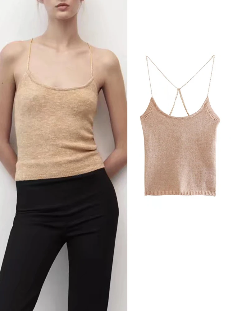 Yiloyka Women Summer Solid Camisole Tank Top Knitted Causal Tops Fashion Casual Tube Top Female Sleeveless Backless Vest
Yiloyka Women Summer Solid Camisole Tank Top Knitted Causal Tops Fashion Casual Tube Top Female Sleeveless Backless Vest
