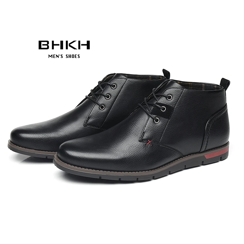 BHKH New Autumn Winter Men Boots Fashion Lace Up Winter Shoes Lightweight Smart Casual Boots Comfy Ankle Boots Office Work Casua
BHKH New Autumn Winter Men Boots Fashion Lace Up Winter Shoes Lightweight Smart Casual Boots Comfy Ankle Boots Office Work Casua