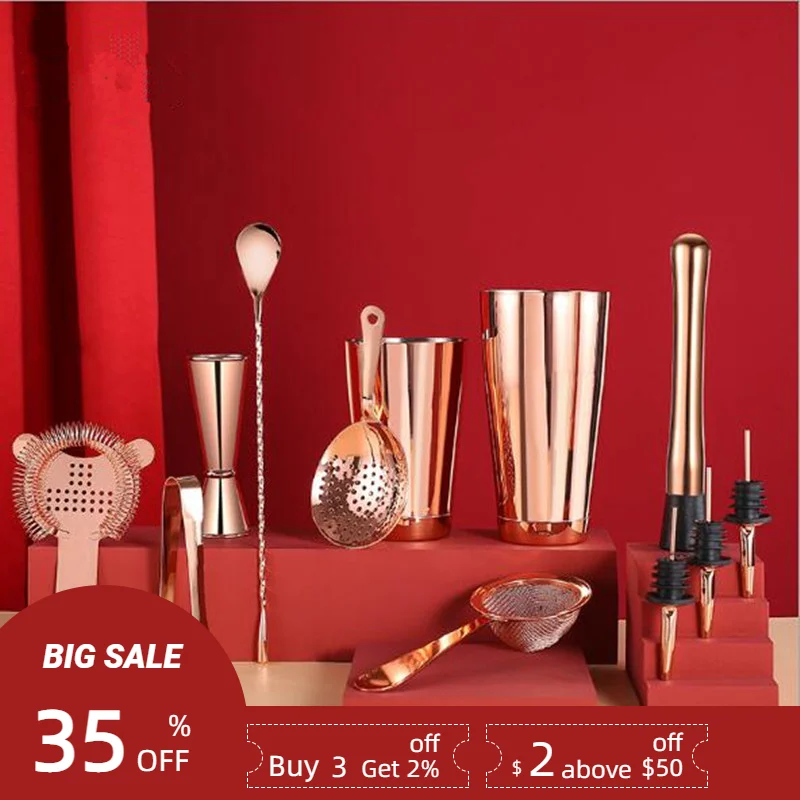 12Pcs Stainless Steel Cocktail Shaker Mixer Strainer Ice Tongs Mixing Spoon Jigger Drink Bartender Browser Kit Bars Set Tools
12Pcs Stainless Steel Cocktail Shaker Mixer Strainer Ice Tongs Mixing Spoon Jigger Drink Bartender Browser Kit Bars Set Tools