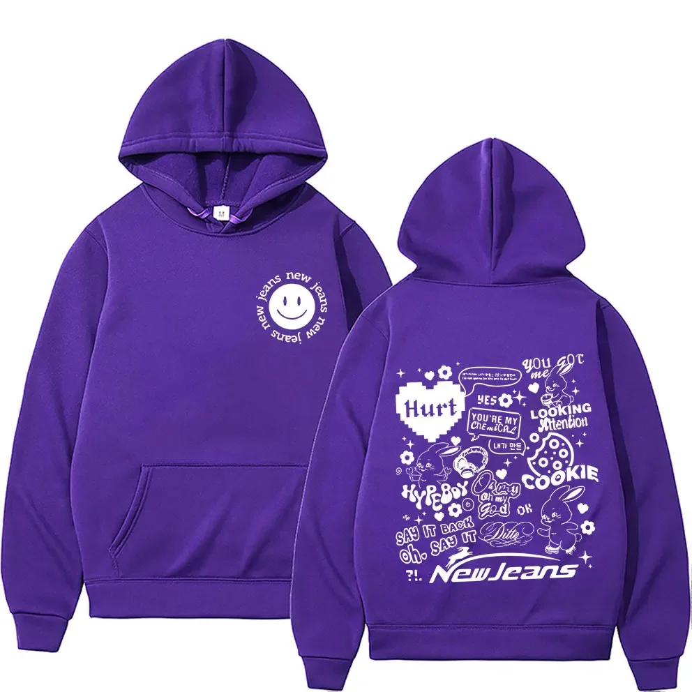 2024 Korean NewJeans Cute Bunnies Print Sweatshirts Hoodie's Mens Women's Aesthetic Vintage Hooded Autumn/Winter Streetwear
2024 Korean NewJeans Cute Bunnies Print Sweatshirts Hoodie's Mens Women's Aesthetic Vintage Hooded Autumn/Winter Streetwear