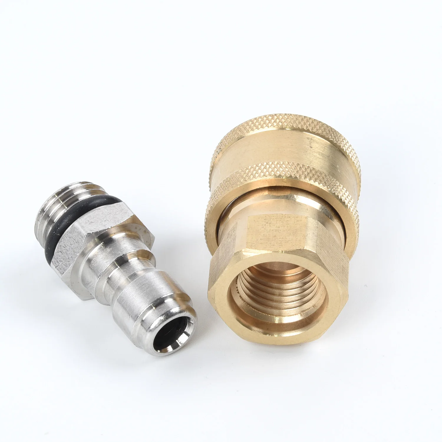 Spare Connector Washing Adapter Stainless-Steel Pair Pressure Washer Quick Release 1/4 Male M22/14 Female Replacement
Spare Connector Washing Adapter Stainless-Steel Pair Pressure Washer Quick Release 1/4 Male M22/14 Female Replacement