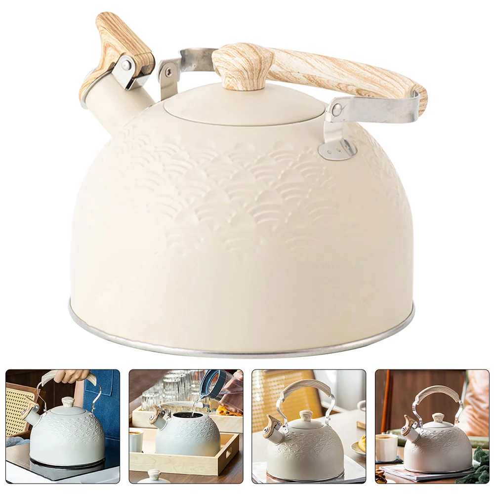 Stainless Steel Water Jug Whistle Kettle Convenient Whistling Honk Kitchen Boiling White Kettles to
Stainless Steel Water Jug Whistle Kettle Convenient Whistling Honk Kitchen Boiling White Kettles to