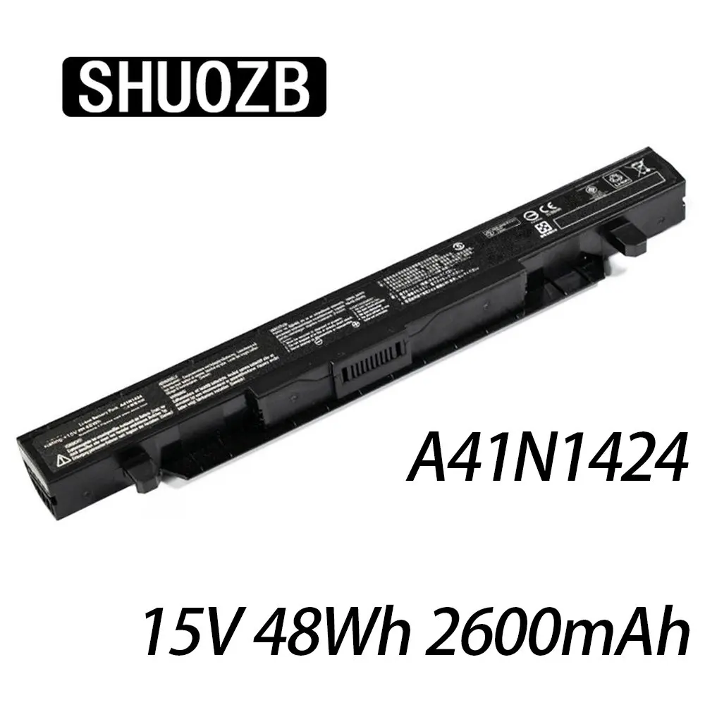 SHUOZB 15V 48Wh A41N1424 Laptop Battery For ASUS ROG ZX50 ZX50J ZX50JX ZX50V ZX50VW GL552 GL552VW GL552VX GL552J GL552JX GL552V
SHUOZB 15V 48Wh A41N1424 Laptop Battery For ASUS ROG ZX50 ZX50J ZX50JX ZX50V ZX50VW GL552 GL552VW GL552VX GL552J GL552JX GL552V