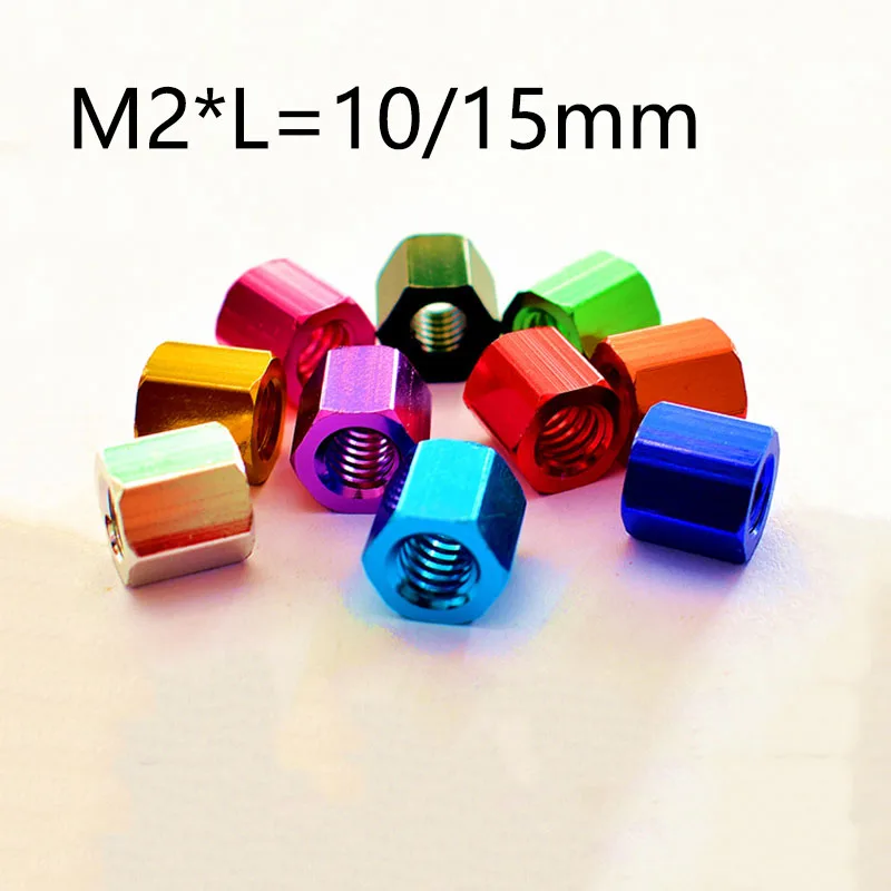 1Pcs M2*L=10/15mm Colourful Aluminum Alloy Hex Rod Coupling Nuts Connection Thread Nut Anodized Hexagon Long Nuts
1Pcs M2*L=10/15mm Colourful Aluminum Alloy Hex Rod Coupling Nuts Connection Thread Nut Anodized Hexagon Long Nuts