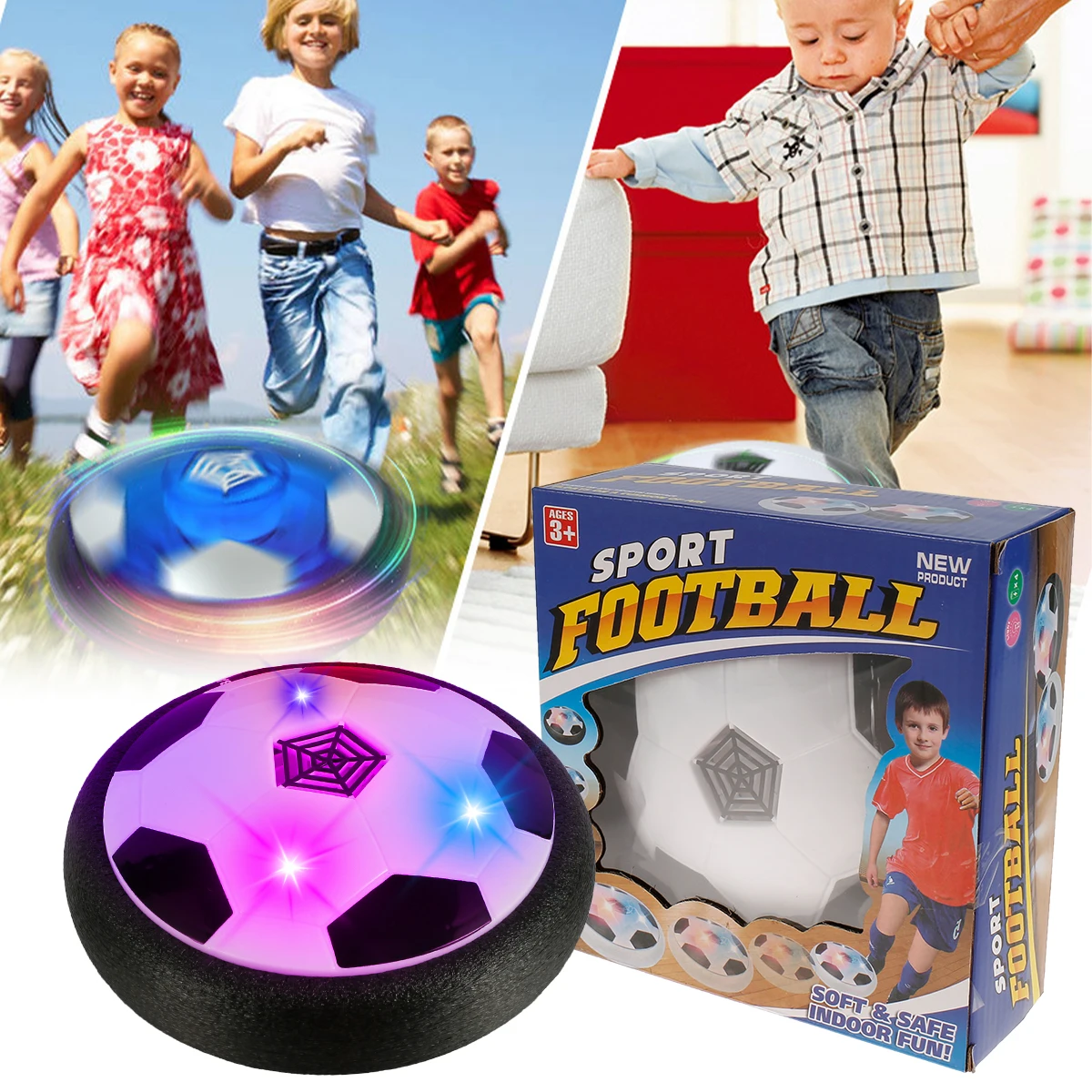 LED Hover Soccer Ball Battery-Powered Soccer Ball with LED Lights and Safe Foam Bumper Air Power Soccer Hover Ball Creative
LED Hover Soccer Ball Battery-Powered Soccer Ball with LED Lights and Safe Foam Bumper Air Power Soccer Hover Ball Creative