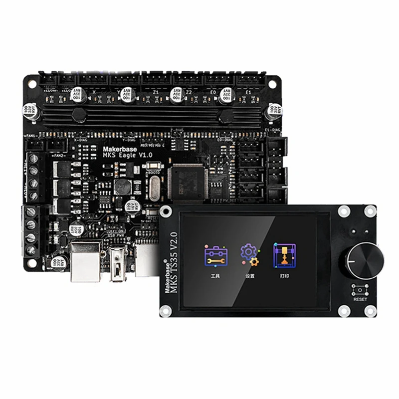 For Makerbase MKS Eagle 3D Printing Motherboard UART Can Replace Robin Nano V3 With Display Screen Kit
For Makerbase MKS Eagle 3D Printing Motherboard UART Can Replace Robin Nano V3 With Display Screen Kit