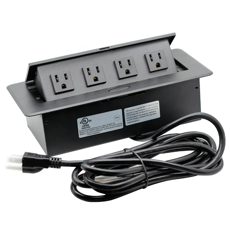 4 US Power Hidden Connection Box Pop-up Desk Power Socket for Office Table/desktop Pop up Power Socket
4 US Power Hidden Connection Box Pop-up Desk Power Socket for Office Table/desktop Pop up Power Socket