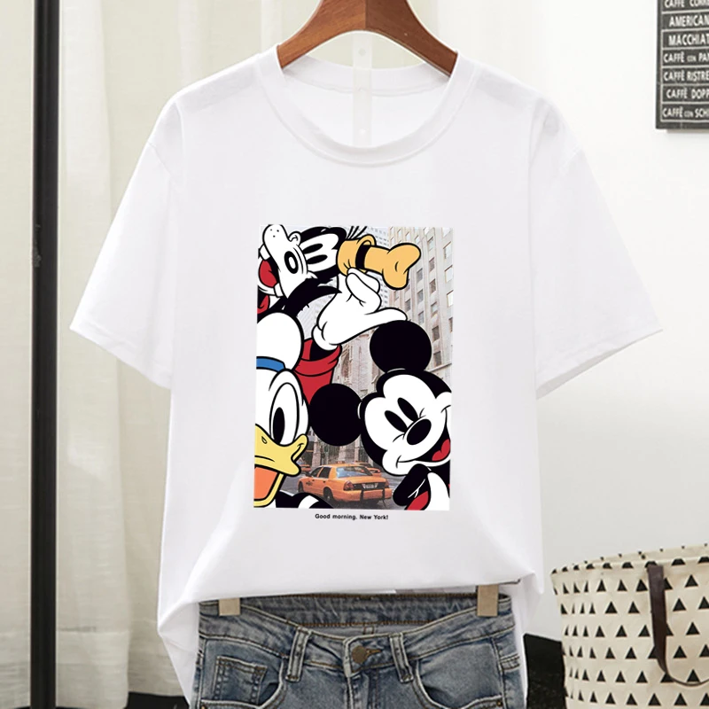 2022 Summer Short Sleeve T-shirts Top Disney Shirt Ladies Mickey Graphic Tee Casual TShirt White T Shirt Tops Print Tshirt Y2K
2022 Summer Short Sleeve T-shirts Top Disney Shirt Ladies Mickey Graphic Tee Casual TShirt White T Shirt Tops Print Tshirt Y2K