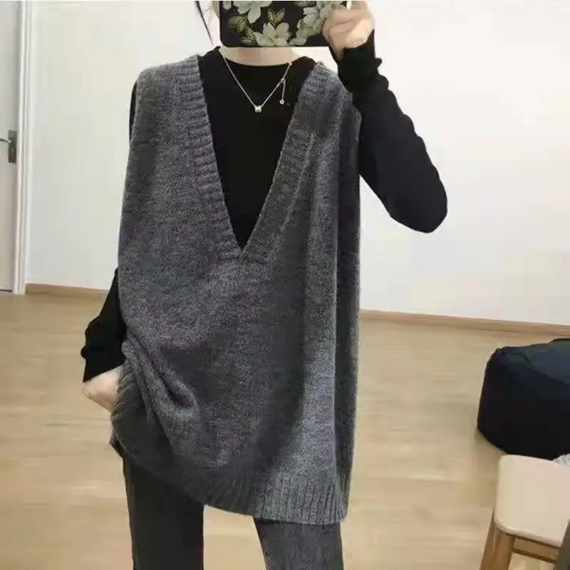 2022 Ladies Vest Waistcoat Sleeveless Women Women Pullovers Knitted Sweater Loose Casual Sweater Winter Autumn Jumper Female
2022 Ladies Vest Waistcoat Sleeveless Women Women Pullovers Knitted Sweater Loose Casual Sweater Winter Autumn Jumper Female