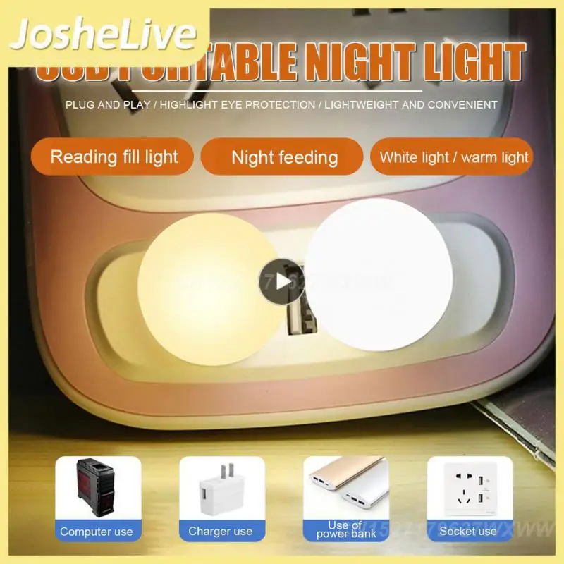 Usb Plug Lamp 5g Long Endurance Small Round Reading Light 6500k White Light Energy Saving Usb Small Led Night Lamps Lamp 1w
Usb Plug Lamp 5g Long Endurance Small Round Reading Light 6500k White Light Energy Saving Usb Small Led Night Lamps Lamp 1w