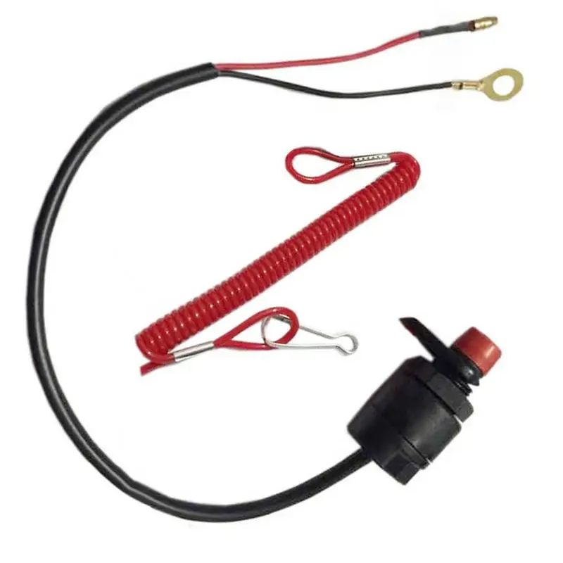 Boat Outboard Engine Motor Stop Switch Urgent Stop Switch With Safety Lanyard Rope Easy To Use For Outboard Motors Lawnmowers
Boat Outboard Engine Motor Stop Switch Urgent Stop Switch With Safety Lanyard Rope Easy To Use For Outboard Motors Lawnmowers